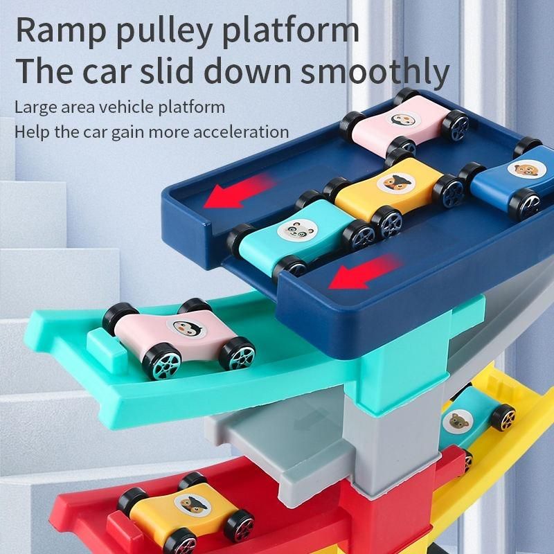 DIY Multilevel Racetrack Glider on Building Block Toys