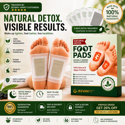 Ayurvedic Restore™ Foot Patches | Buy 1 Get 19 FREE
